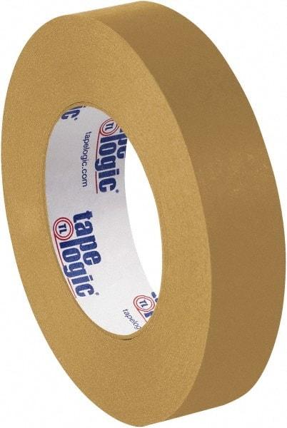 Tape Logic - 1" x 60 Yd Brown Rubber Adhesive Packaging Tape - Paper Backing, 7 mil Thick - USA Tool & Supply