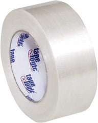 Tape Logic - 2" x 60 Yd Clear Hot Melt Adhesive Strapping Tape - Polypropylene Film Backing, 5.1 mil Thick, 275 Lb Tensile Strength - USA Tool & Supply