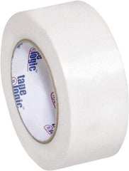 Tape Logic - 2" x 60 Yd Clear Hot Melt Adhesive Strapping Tape - Polypropylene Film Backing, 4.3 mil Thick, 156 Lb Tensile Strength - USA Tool & Supply