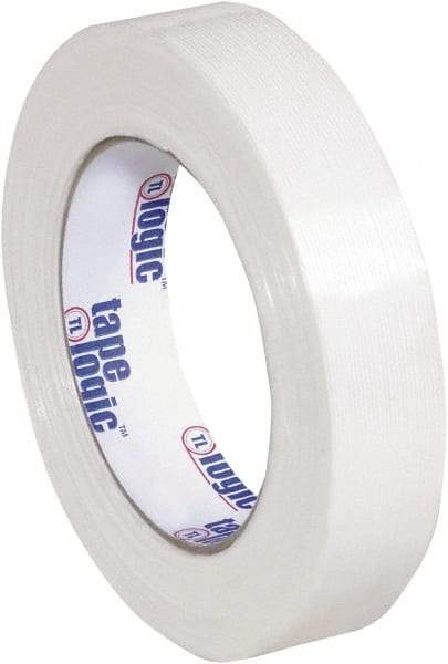 Tape Logic - 1" x 60 Yd Clear Hot Melt Adhesive Strapping Tape - Polypropylene Film Backing, 4.3 mil Thick, 156 Lb Tensile Strength - USA Tool & Supply