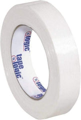 Tape Logic - 1" x 60 Yd Clear Hot Melt Adhesive Strapping Tape - Polypropylene Film Backing, 4.3 mil Thick, 156 Lb Tensile Strength - USA Tool & Supply