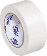 Tape Logic - 2" x 60 Yd Clear Hot Melt Adhesive Strapping Tape - Polypropylene Film Backing, 3.9 mil Thick, 100 Lb Tensile Strength - USA Tool & Supply