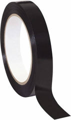 Tape Logic - 3/4" x 60 Yd Black Rubber Adhesive Strapping Tape - Polypropylene Film Backing, 2.7 mil Thick, 90 Lb Tensile Strength - USA Tool & Supply