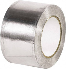 Made in USA - 3" x 60 Yds Silver Foil Tape - 5 mil, Acrylic Adhesive, Aluminum Foil Backing - USA Tool & Supply