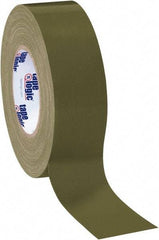 Tape Logic - 2" x 60 Yds Olive Green Duct Tape - 10 mil, Rubber Adhesive - USA Tool & Supply