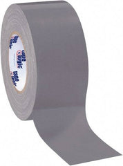 Tape Logic - 3" x 60 Yds Silver Duct Tape - 9 mil, Rubber Adhesive - USA Tool & Supply