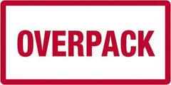 Tape Logic - 6" Long, Red/White Paper D.O.T. Labels - For Multi-Use - USA Tool & Supply