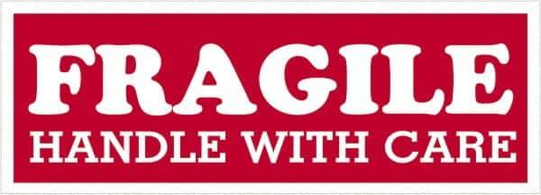 Tape Logic - 4" Long, Red/White Paper Shipping Label - For Multi-Use - USA Tool & Supply