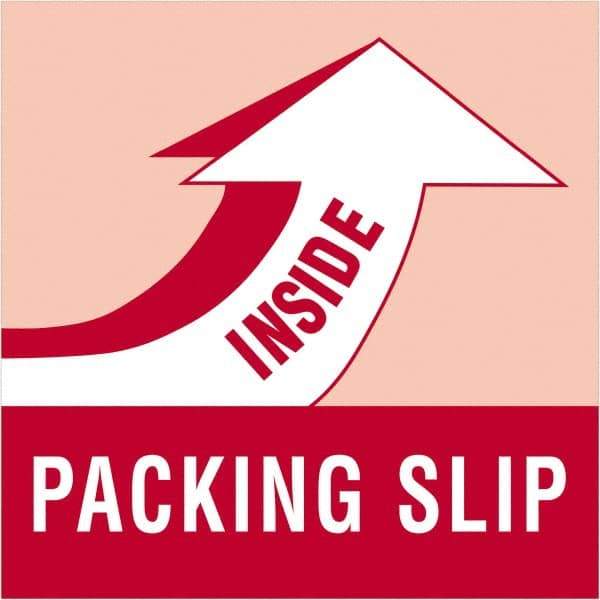 Tape Logic - 4" Long, Red/White Paper Shipping Label - For Multi-Use - USA Tool & Supply