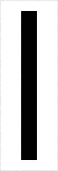 Tape Logic - 3-1/2" Long, Black/White Vinyl Letters - For Multi-Use - USA Tool & Supply
