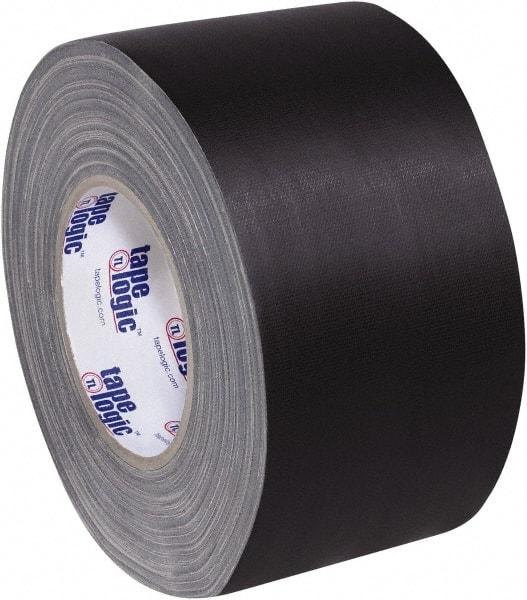 Tape Logic - 4" x 60 Yds Black Gaffers Tape - 11 mil, Rubber Adhesive - USA Tool & Supply