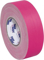 Tape Logic - 2" x 50 Yds Fluorescent Pink Gaffers Tape - 11 mil, Rubber Adhesive - USA Tool & Supply