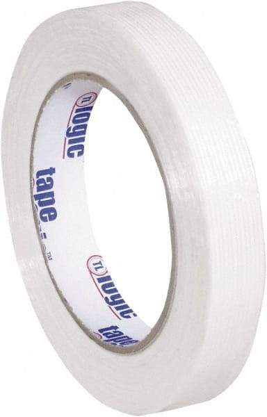 Tape Logic - 3/4" x 60 Yd Clear Hot Melt Adhesive Strapping Tape - Polypropylene Film Backing, 4.3 mil Thick, 156 Lb Tensile Strength - USA Tool & Supply