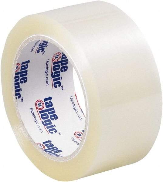 Tape Logic - 2" x 110 Yd Clear Acrylic Adhesive Packaging Tape - Polypropylene Film Backing, 1.6 mil Thick - USA Tool & Supply