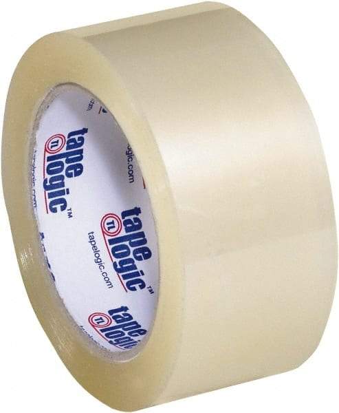 Tape Logic - 2" x 110 Yd Clear Acrylic Adhesive Packaging Tape - Polypropylene Film Backing, 1.8 mil Thick, 18 Lb Tensile Strength - USA Tool & Supply