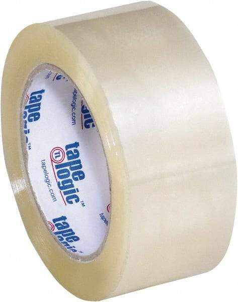 Tape Logic - 2" x 110 Yd Clear Acrylic Adhesive Packaging Tape - Polypropylene Film Backing, 2.2 mil Thick, 21.4 Lb Tensile Strength - USA Tool & Supply