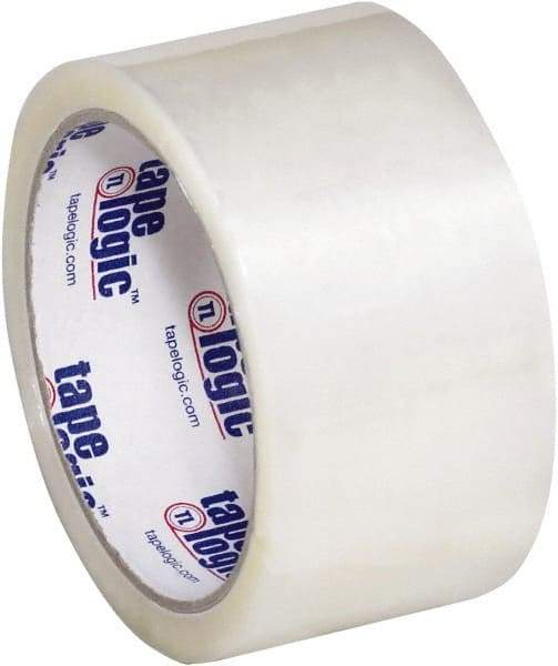 Tape Logic - 2" x 55 Yd Clear Hot Melt Adhesive Packaging Tape - Polypropylene Film Backing, 1.6 mil Thick, 26 Lb Tensile Strength - USA Tool & Supply