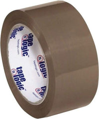 Tape Logic - 2" x 110 Yd Tan Hot Melt Adhesive Packaging Tape - Polypropylene Film Backing, 1.6 mil Thick, 26 Lb Tensile Strength - USA Tool & Supply