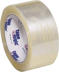 Tape Logic - 2" x 55 Yd Clear Hot Melt Adhesive Packaging Tape - Polypropylene Film Backing, 3 mil Thick, 45 Lb Tensile Strength - USA Tool & Supply