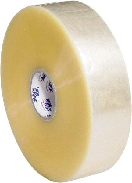 Tape Logic - 3" x 1,000 Yd Clear Hot Melt Adhesive Packaging Tape - Polypropylene Film Backing, 2.5 mil Thick, 36 Lb Tensile Strength - USA Tool & Supply