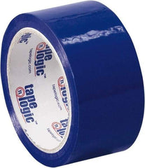 Tape Logic - 2" x 55 Yd Blue Acrylic Adhesive Packaging Tape - Polypropylene Film Backing, 2.2 mil Thick, 21.4 Lb Tensile Strength - USA Tool & Supply