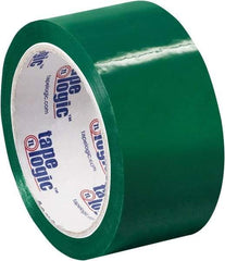 Tape Logic - 2" x 55 Yd Green Acrylic Adhesive Packaging Tape - Polypropylene Film Backing, 2.2 mil Thick, 21.4 Lb Tensile Strength - USA Tool & Supply