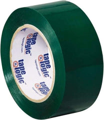 Tape Logic - 2" x 110 Yd Green Acrylic Adhesive Packaging Tape - Polypropylene Film Backing, 2.2 mil Thick, 21.4 Lb Tensile Strength - USA Tool & Supply