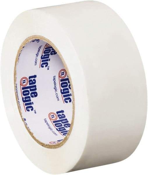 Tape Logic - 2" x 110 Yd White Acrylic Adhesive Packaging Tape - Polypropylene Film Backing, 2.2 mil Thick, 21.4 Lb Tensile Strength - USA Tool & Supply