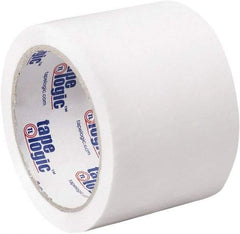 Tape Logic - 3" x 55 Yd White Acrylic Adhesive Packaging Tape - Polypropylene Film Backing, 2.2 mil Thick, 21.4 Lb Tensile Strength - USA Tool & Supply