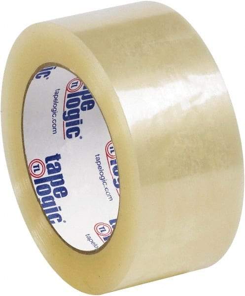 Tape Logic - 2" x 55 Yd Clear Acrylic Adhesive Packaging Tape - Polypropylene Film Backing, 3.1 mil Thick - USA Tool & Supply