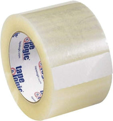 Tape Logic - 3" x 110 Yd Clear Acrylic Adhesive Packaging Tape - Polypropylene Film Backing, 2 mil Thick - USA Tool & Supply