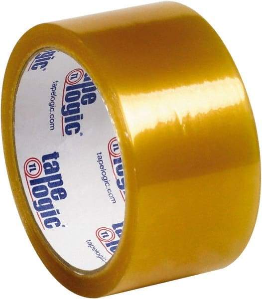 Tape Logic - 2" x 110 Yd Clear Rubber Adhesive Packaging Tape - PVC Film Backing, 2.1 mil Thick, 25 Lb Tensile Strength - USA Tool & Supply