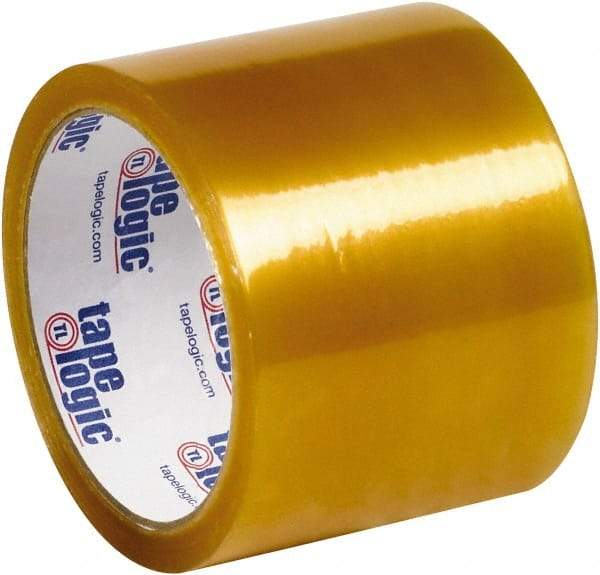 Tape Logic - 3" x 110 Yd Clear Rubber Adhesive Packaging Tape - Polypropylene Film Backing, 2.2 mil Thick - USA Tool & Supply