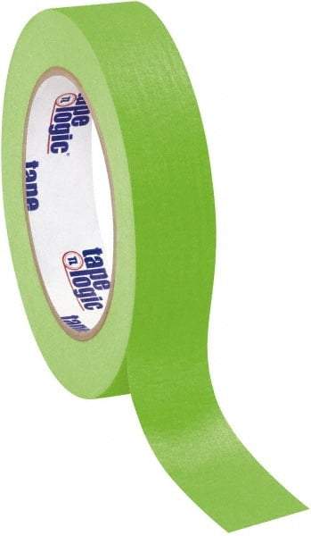 Tape Logic - 1" Wide x 60 Yd Long Green Crepe Paper Masking Tape - 4.9 mil Thick - USA Tool & Supply
