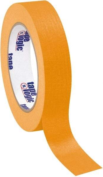 Tape Logic - 1" Wide x 60 Yd Long Orange Crepe Paper Masking Tape - 4.9 mil Thick - USA Tool & Supply