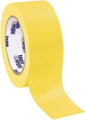 Tape Logic - 2" Wide x 60 Yd Long Yellow Crepe Paper Masking Tape - 4.9 mil Thick - USA Tool & Supply