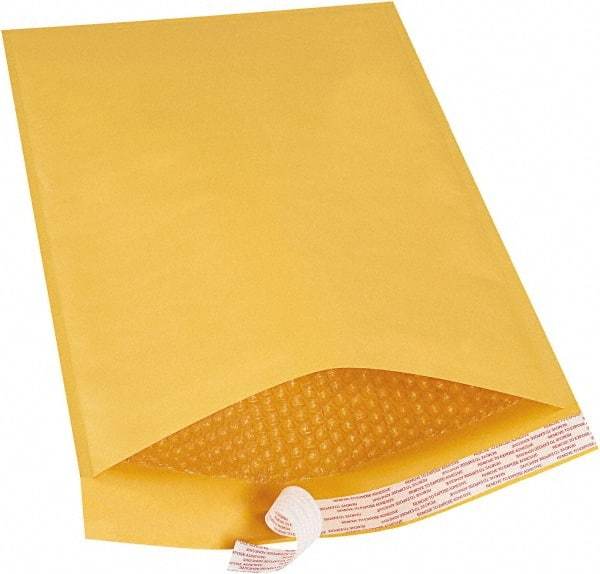 Made in USA - 19" Long x 12-1/2" Wide Peel-Off Self-Seal Bubble Mailer - Kraft - USA Tool & Supply