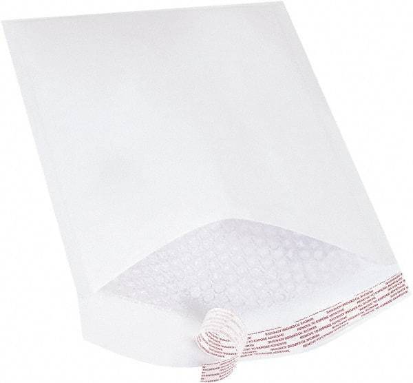 Made in USA - 14-1/2" Long x 9-1/2" Wide Peel-Off Self-Seal Bubble Mailer - White - USA Tool & Supply
