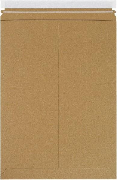 Made in USA - 18" Long x 13" Wide Peel-Off Self-Seal Flat Mailer - Kraft - USA Tool & Supply