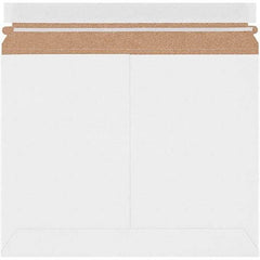 Made in USA - 9" Long x 11-1/2" Wide Peel-Off Self-Seal Flat Mailer - White - USA Tool & Supply