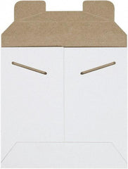 Made in USA - 6" Long x 6" Wide Regular Flat Mailer - White - USA Tool & Supply