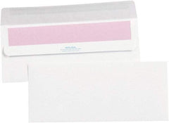 Made in USA - 9-1/2" Long x 4-1/8" Wide Self Seal Plain White Envelope - White - USA Tool & Supply