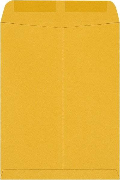 Made in USA - 12-1/2" Long x 9-1/2" Wide Gummed Flap Brown Kraft Envelope - Kraft - USA Tool & Supply