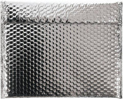 Made in USA - 11" Long x 13-3/4" Wide Peel-Off Self-Seal Bubble Mailer - Silver - USA Tool & Supply