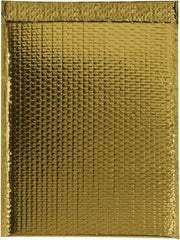 Made in USA - 17-1/2" Long x 13" Wide Peel-Off Self-Seal Bubble Mailer - Gold - USA Tool & Supply