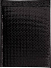 Made in USA - 17-1/2" Long x 13" Wide Peel-Off Self-Seal Bubble Mailer - Black - USA Tool & Supply