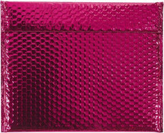 Made in USA - 11" Long x 13-3/4" Wide Peel-Off Self-Seal Bubble Mailer - Pink - USA Tool & Supply