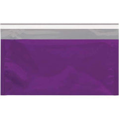 Value Collection - 10-1/4" Long x 6-1/4" Wide Peel-Off Self-Seal Metallic Mailer - Purple - USA Tool & Supply