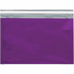 Value Collection - 12-3/4" Long x 9-1/2" Wide Peel-Off Self-Seal Metallic Mailer - Purple - USA Tool & Supply