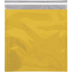 Value Collection - 13" Long x 10-3/4" Wide Peel-Off Self-Seal Metallic Mailer - Gold - USA Tool & Supply